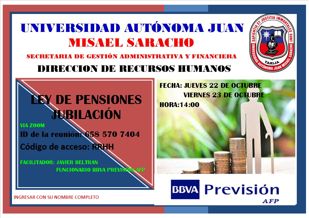 LEY DE PENSIONES AFP PREVISION